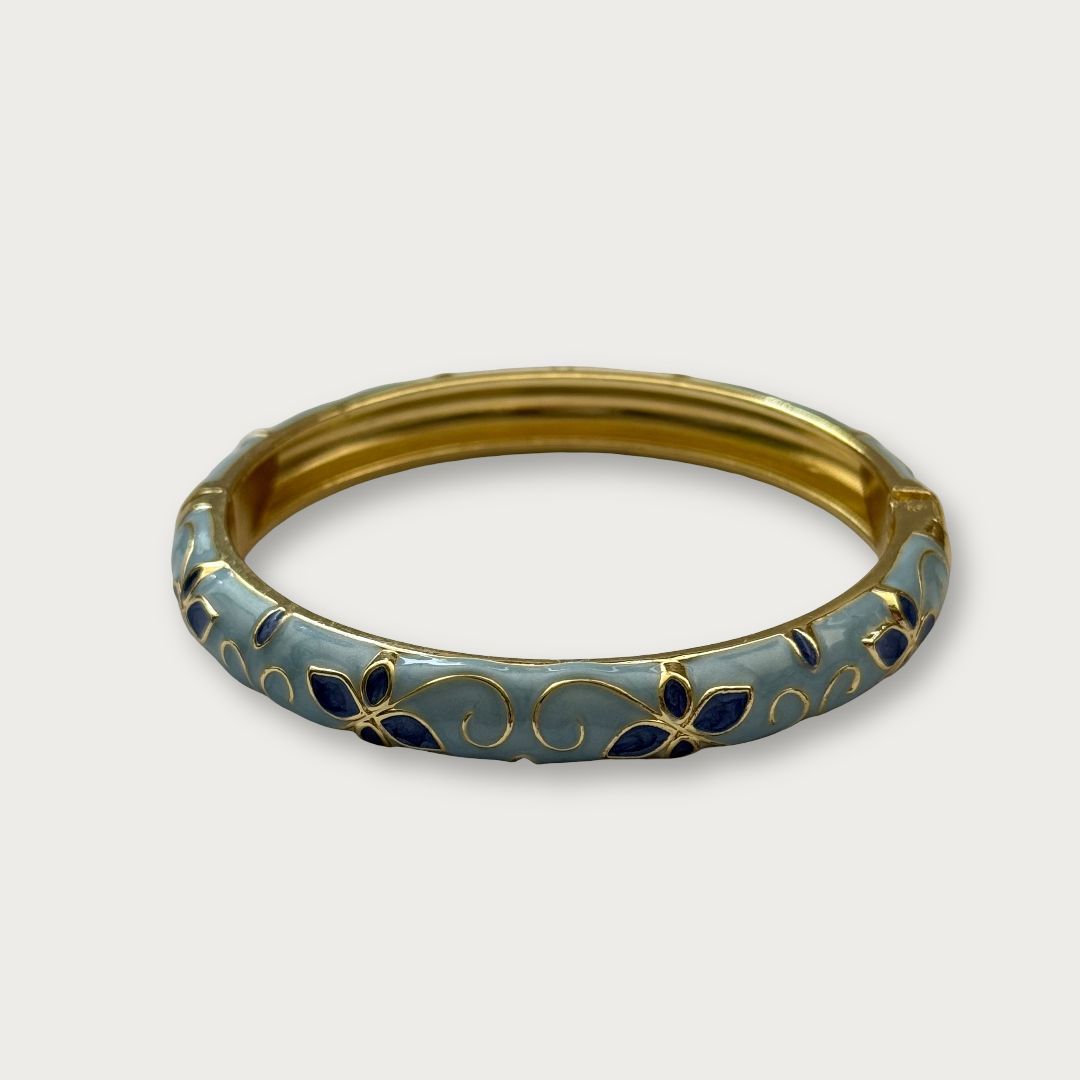 floral enamel bangle