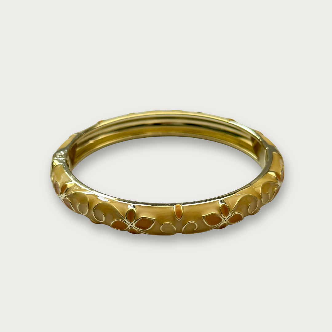 floral enamel bangle