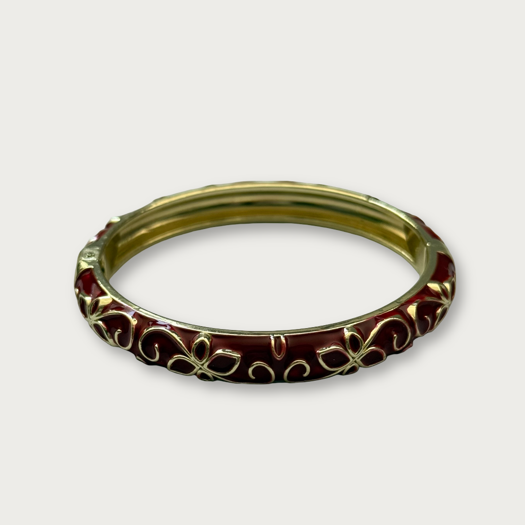 floral enamel bangle