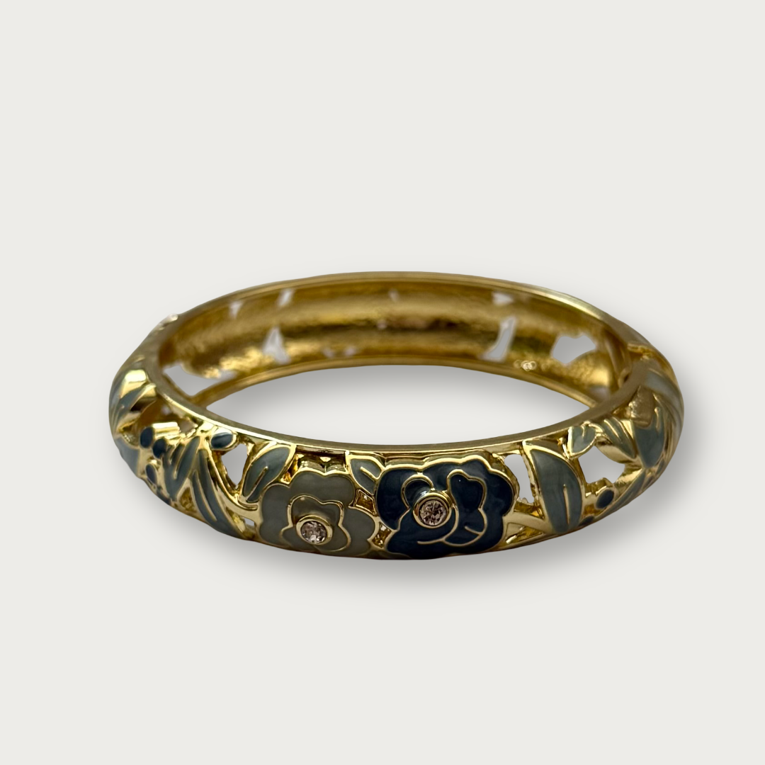 bloom wider enamel bangle