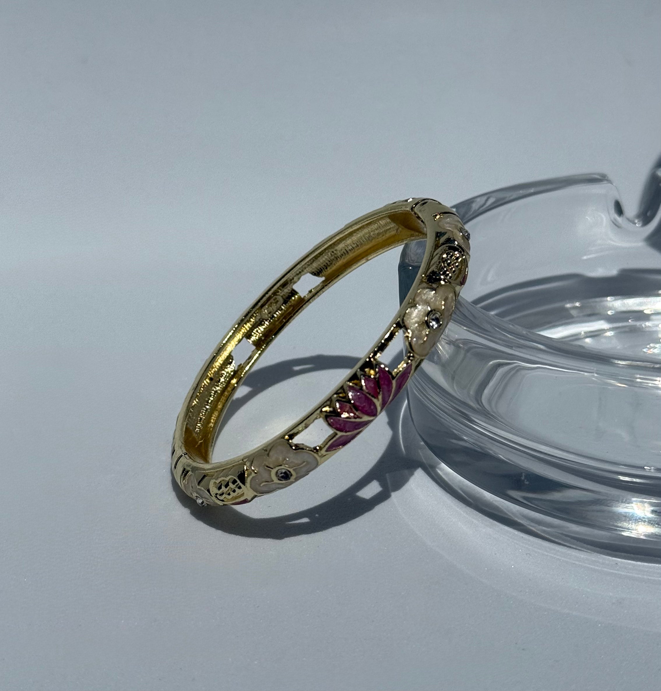 bloom enamel bangle
