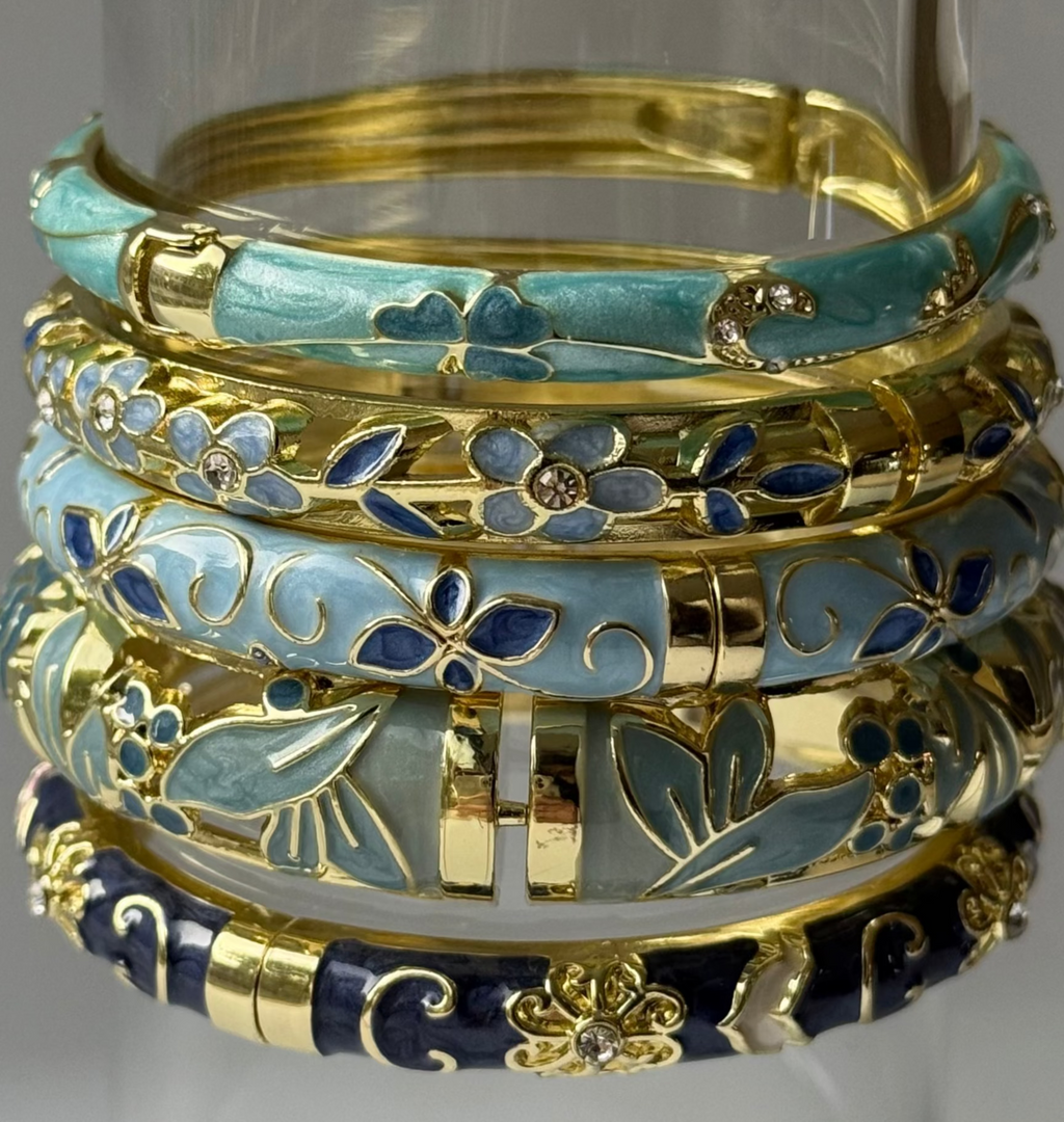 bloom enamel bangle