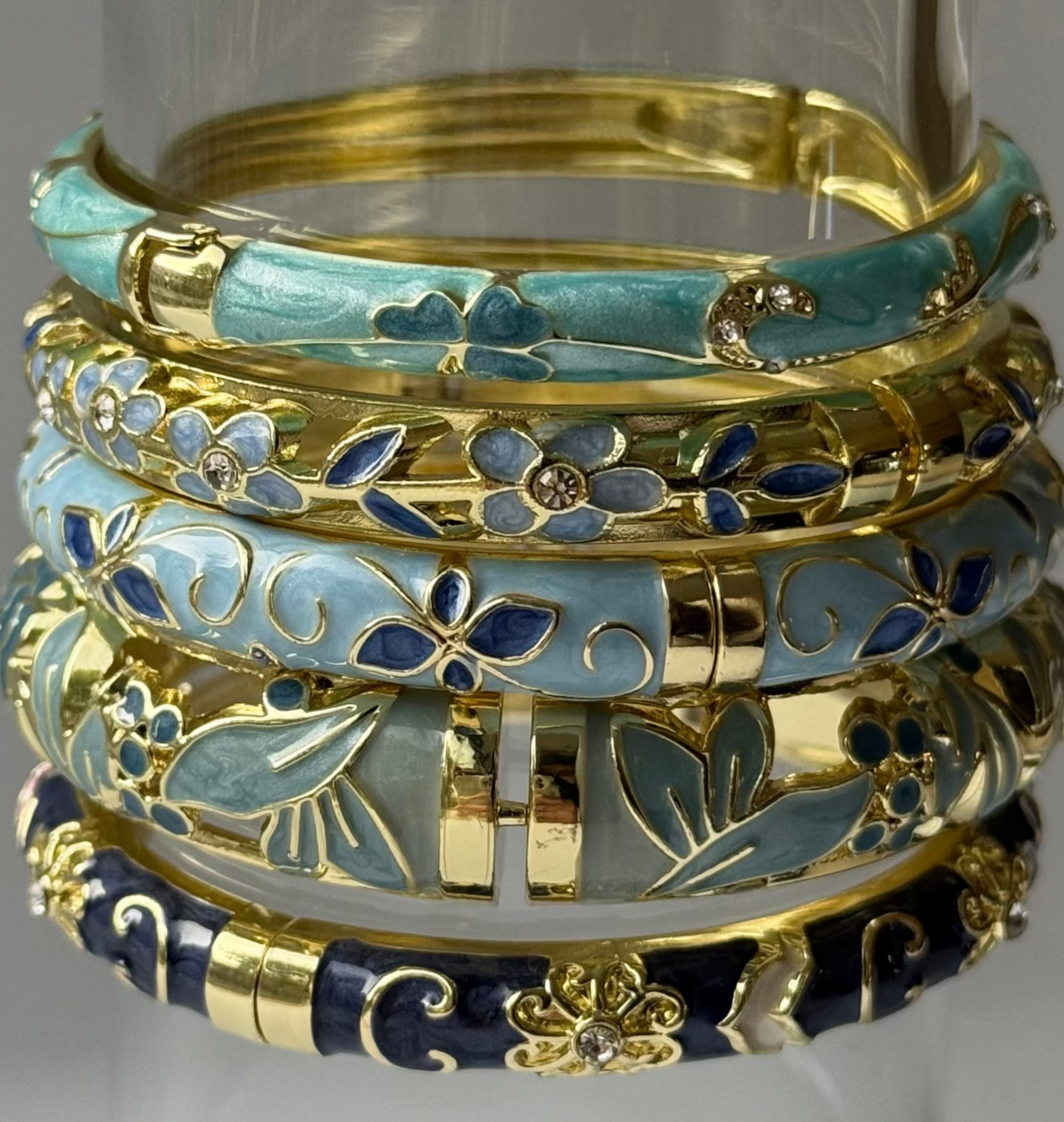 bloom enamel bangle